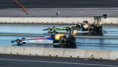 Grand finale of the European Drag Racing Competition at Santa Pod Raceway