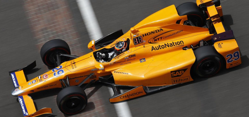 Why is Fernando Alonso racing with number 66 at Indy 500?