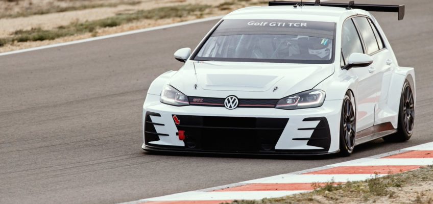 Volkswagen tests its Golf GTI TCR for the World Touring Car Cup 2019 in Spain