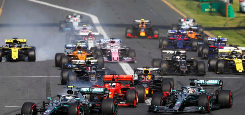 Which are the minimum distance and lap number of a F1 race?