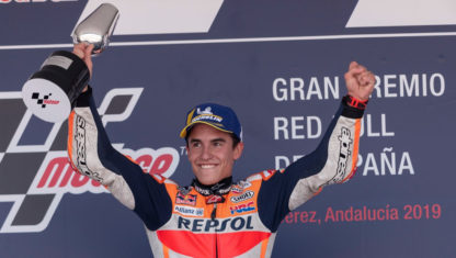 2019 Spanish MotoGP: Marquez wins and takes back the lead in all-Spanish podium