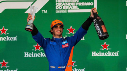 Carlos Sainz makes history with first F1 podium 