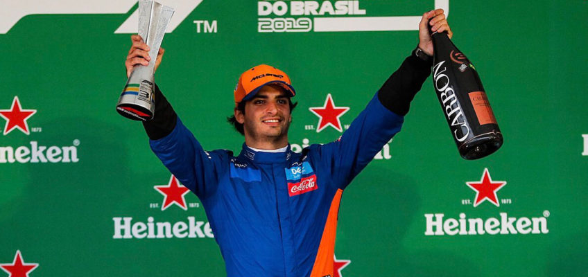 Carlos Sainz makes history with first F1 podium 