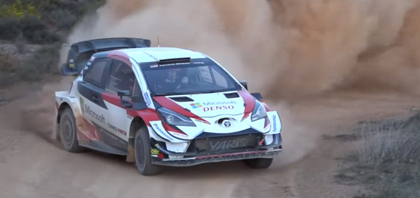 Toyota WRT trains for Rally Mexico in Spain 
