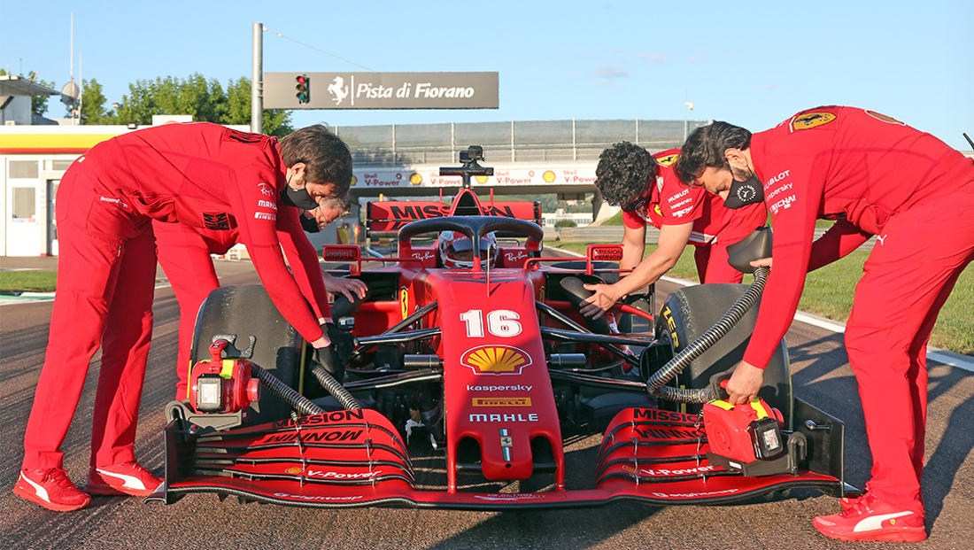 Ferrari, McLaren, Racing Point and Renault tests - MatraX Lubricants