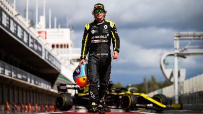 Fernando Alonso gets back behind the wheel of an F1 car 